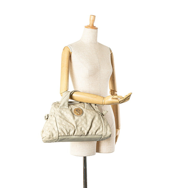 グッチ グッチシマ ヒステリア ハンドバッグ 197020 ベージュ レザー レディース GUCCI 【中古】