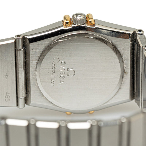 オメガ コンステレーション 腕時計 795.1080 クオーツ ホワイト文字盤 ステンレススチール メッキ レディース OMEGA 【中古】