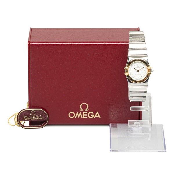 オメガ コンステレーション 腕時計 795.1080 クオーツ ホワイト文字盤 ステンレススチール メッキ レディース OMEGA 【中古】