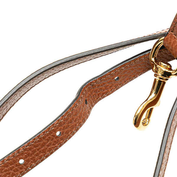 グッチ GGデニム ジャッキー 1961 ハンドバッグ ショルダーバッグ 2WAY 649016 ブルー ブラウン デニム レザー レディース GUCCI 【中古】