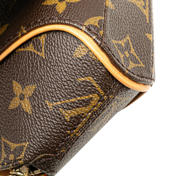 ルイ ヴィトン モノグラム ミニ エリプス ショルダーバッグ M51129 ブラウン PVC レザー レディース LOUIS VUITTON 【中古】