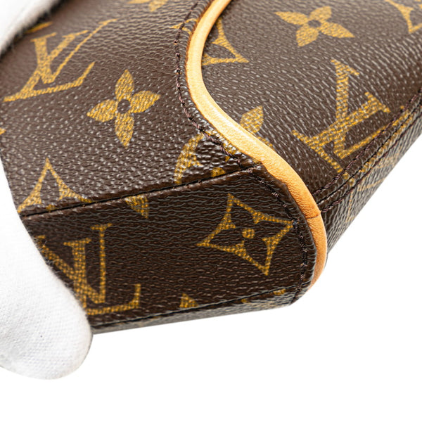 ルイ ヴィトン モノグラム ミニ エリプス ショルダーバッグ M51129 ブラウン PVC レザー レディース LOUIS VUITTON 【中古】