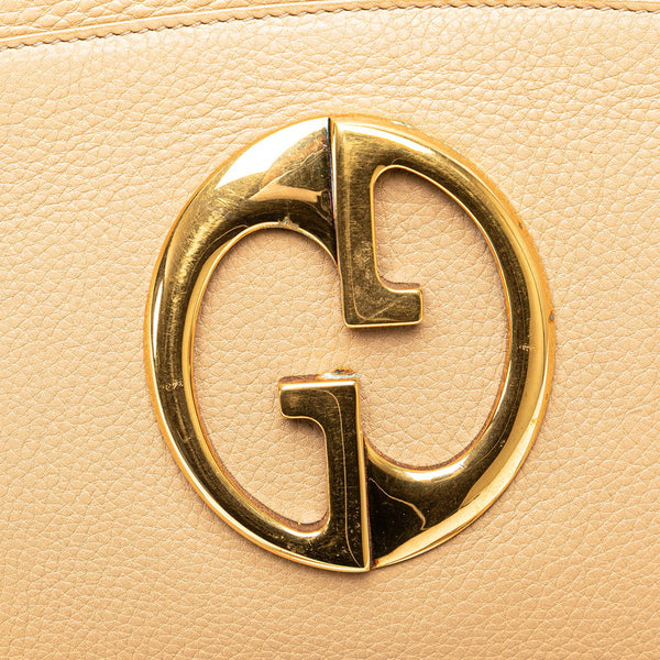 グッチ ダブルG ハンドバッグ ボストンバッグ 251813 ベージュ レザー レディース GUCCI 【中古】