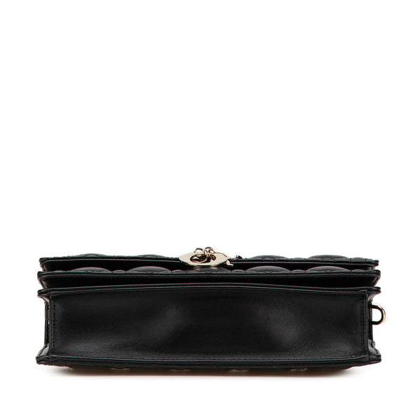 ディオール マイディオール カナージュ ハンドバッグ ショルダーバッグ 2WAY ブラック レザー レディース Dior 【中古】