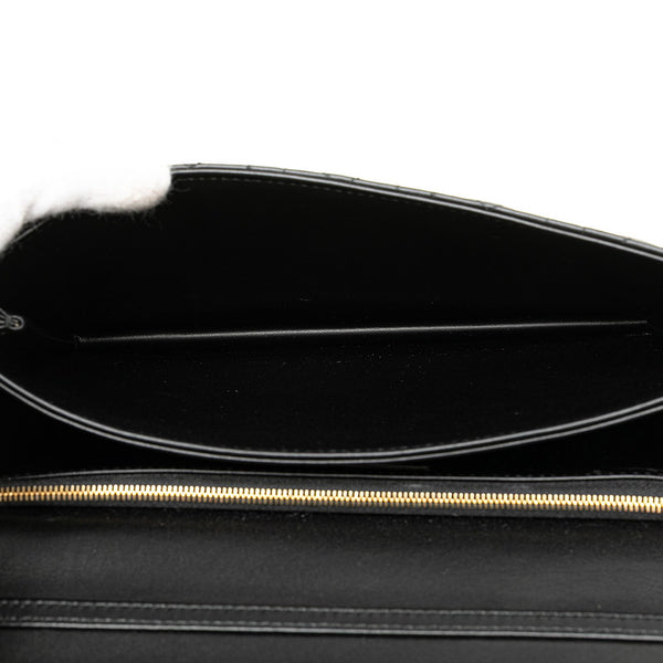 ディオール マイディオール カナージュ ハンドバッグ ショルダーバッグ 2WAY ブラック レザー レディース Dior 【中古】