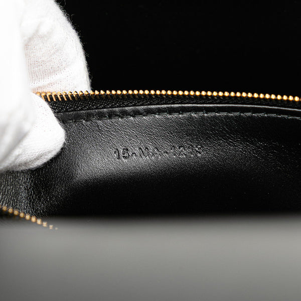 ディオール マイディオール カナージュ ハンドバッグ ショルダーバッグ 2WAY ブラック レザー レディース Dior 【中古】