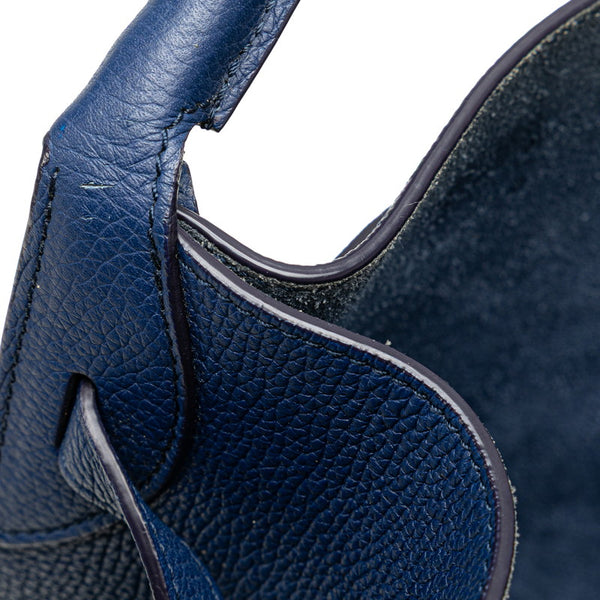 セリーヌ ビッグバッグ バケット スモール ワンショルダーバッグ ブルー レザー レディース CELINE 【中古】
