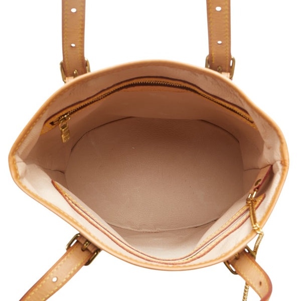 ルイ ヴィトン モノグラム プチ バケットPM ハンドバッグ M42238 ブラウン PVC レザー レディース LOUIS VUITTON 【中古】