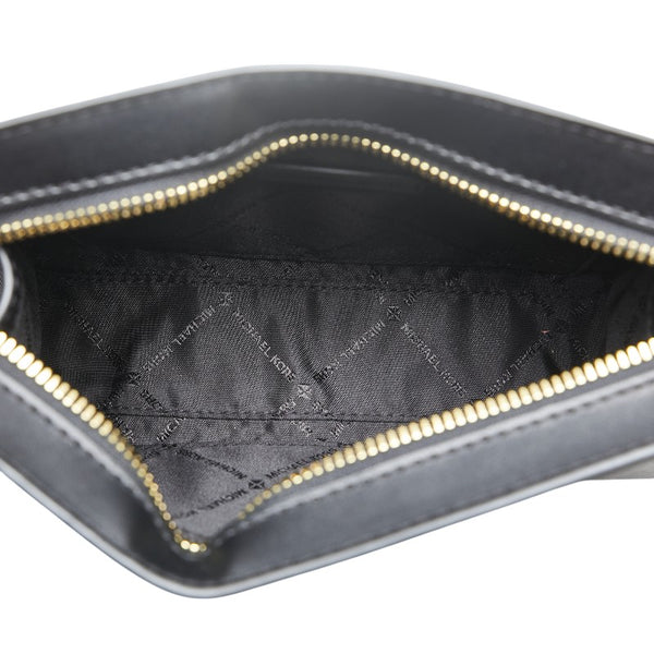 マイケルコース SHEILA SM EW TZ XBODY 斜め掛け ショルダーバッグ クロスボディ ブラック PVC レディース Michael Kors 【中古】