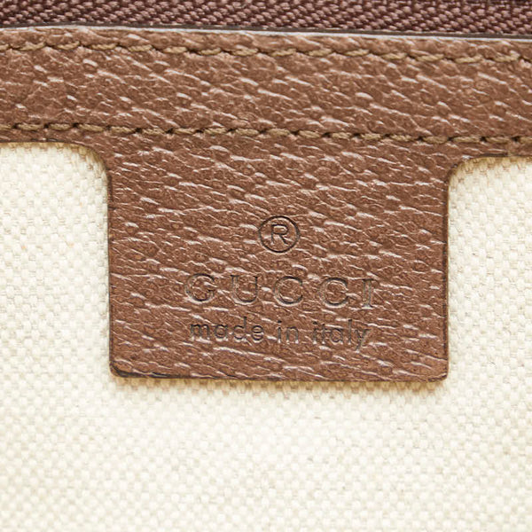 グッチ オフディア GGスプリーム シェリーライン 斜め掛け ショルダーバッグ 547934 ベージュ ブラウン PVC レザー レディース GUCCI 【中古】