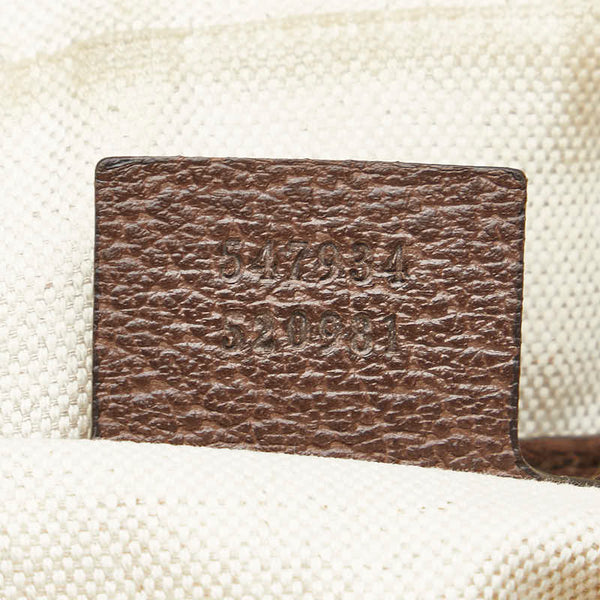 グッチ オフディア GGスプリーム シェリーライン 斜め掛け ショルダーバッグ 547934 ベージュ ブラウン PVC レザー レディース GUCCI 【中古】