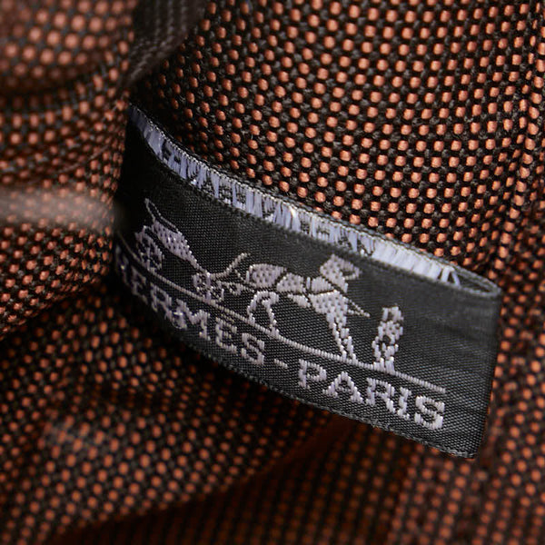 エルメス エールラインMM ハンドバッグ ブラウン キャンバス レディース HERMES 【中古】