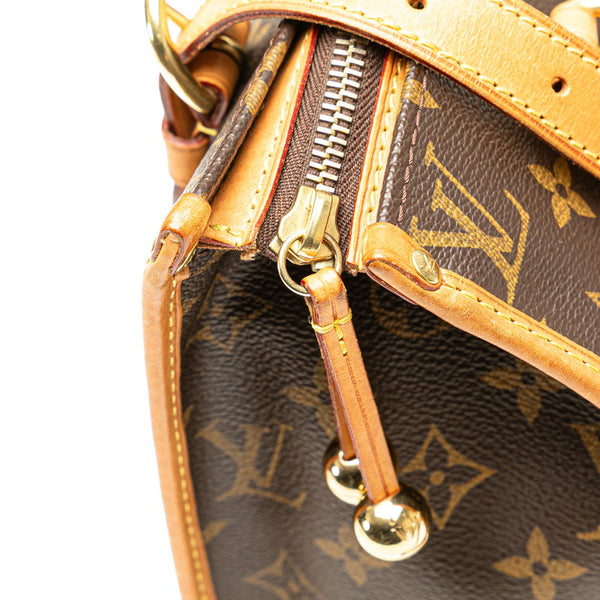 ルイ ヴィトン モノグラム ポパンクール オ ハンドバッグ M40007 ブラウン PVC レザー レディース LOUIS VUITTON 【中古】