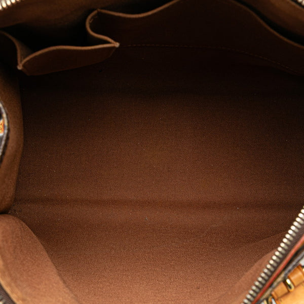 ルイ ヴィトン モノグラム ポパンクール オ ハンドバッグ M40007 ブラウン PVC レザー レディース LOUIS VUITTON 【中古】