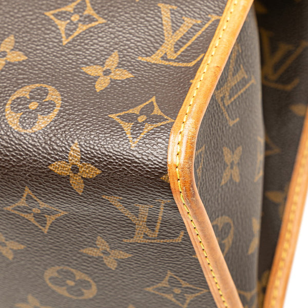 ルイ ヴィトン モノグラム ポパンクール オ ハンドバッグ M40007 ブラウン PVC レザー レディース LOUIS VUITTON 【中古】