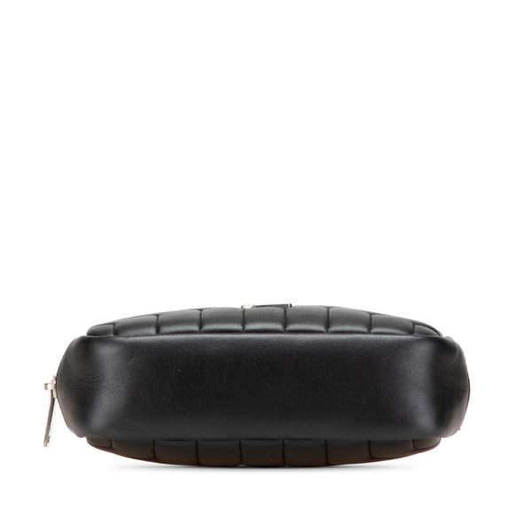 サンローラン キルティング ポーチ コスメポーチ ブラック レザー レディース SAINT LAURENT 【中古】