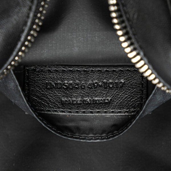 サンローラン キルティング ポーチ コスメポーチ ブラック レザー レディース SAINT LAURENT 【中古】