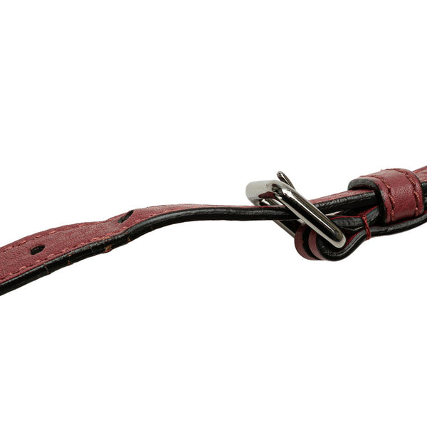 グッチ シェリーライン ハンドバッグ ショルダーバッグ 2WAY 341504 レッド レザー レディース GUCCI 【中古】