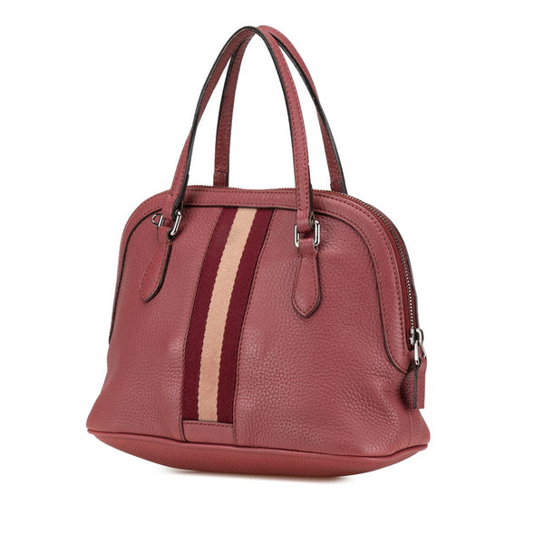 グッチ シェリーライン ハンドバッグ ショルダーバッグ 2WAY 341504 レッド レザー レディース GUCCI 【中古】