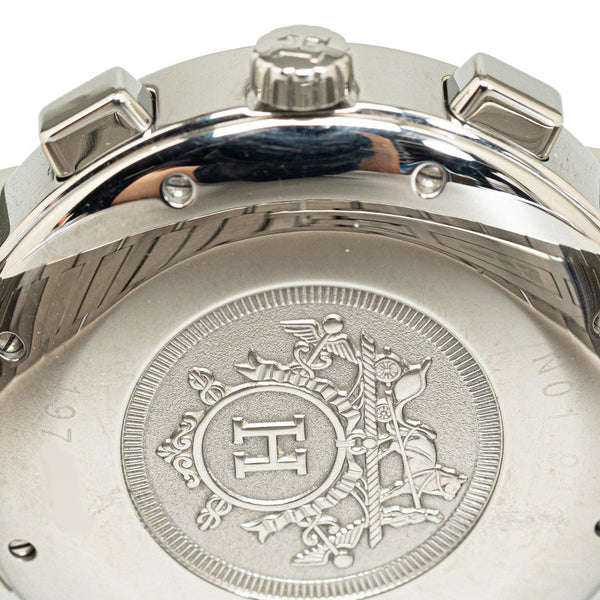 エルメス ノマード 腕時計 N01.910 自動巻き ホワイト文字盤 ステンレススチール メンズ HERMES 【中古】