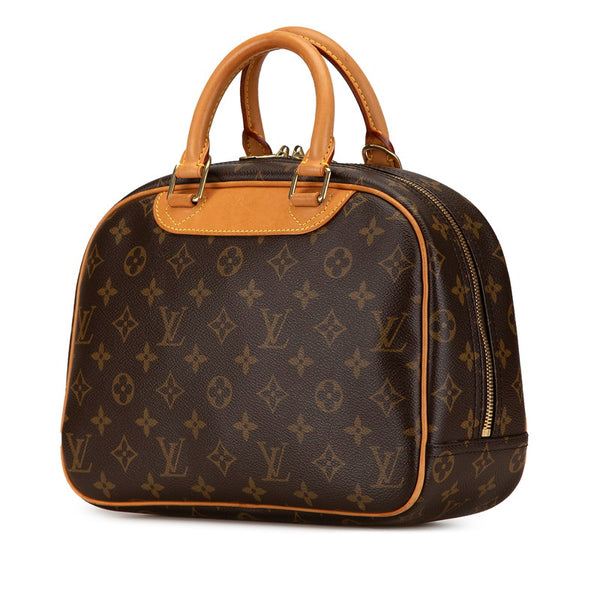 ルイ ヴィトン モノグラム トゥルーヴィル ハンドバッグ M42228 ブラウン PVC レザー レディース LOUIS VUITTON 【中古】