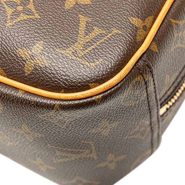 ルイ ヴィトン モノグラム トゥルーヴィル ハンドバッグ M42228 ブラウン PVC レザー レディース LOUIS VUITTON 【中古】