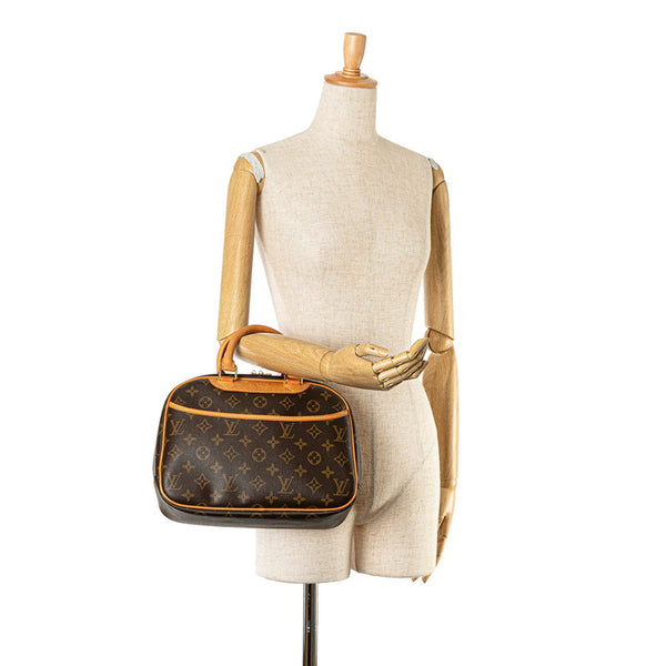 ルイ ヴィトン モノグラム トゥルーヴィル ハンドバッグ M42228 ブラウン PVC レザー レディース LOUIS VUITTON 【中古】