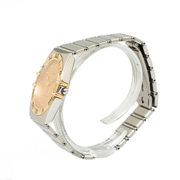 オメガ コンステレーション 腕時計 クオーツ ゴールド文字盤 ステンレススチール メッキ メンズ OMEGA 【中古】