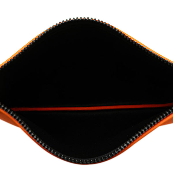 エルメス トゥルースフラット ネオバンMM クラッチバッグ セカンドバッグ ポーチ オレンジ ポリアミド/エラスタン レディース HERMES 【中古】