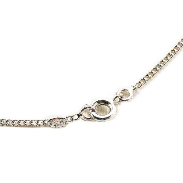 シャネル ココマーク ネックレス シルバー ベージュ メタル レディース CHANEL 【中古】
