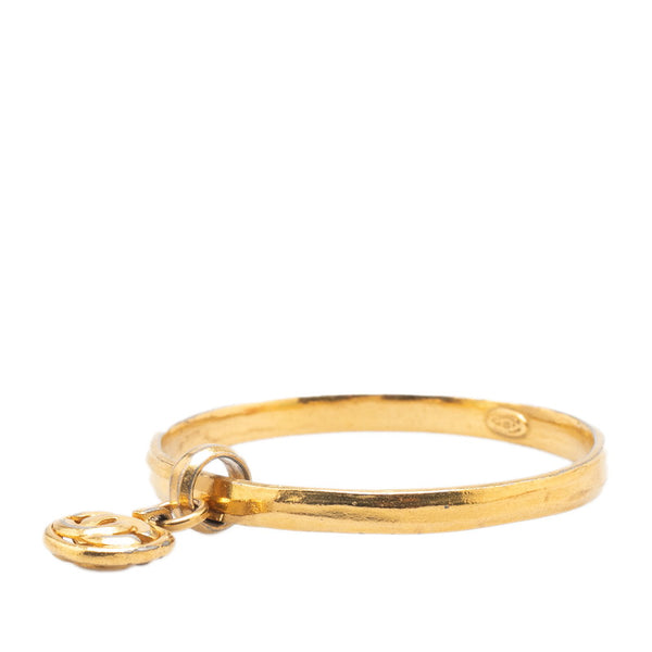 シャネル ココマーク バングル ゴールド メッキ レディース CHANEL 【中古】