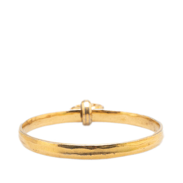 シャネル ココマーク バングル ゴールド メッキ レディース CHANEL 【中古】