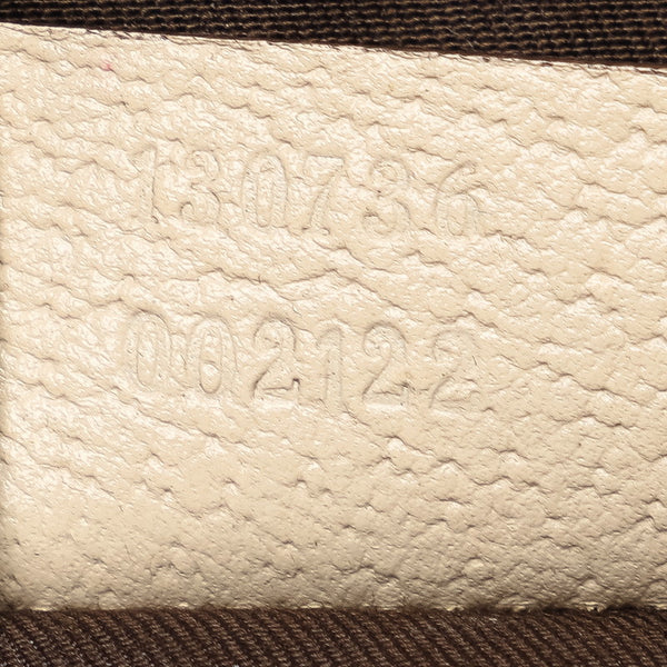 グッチ GGキャンバス アビー トートバッグ ショルダーバッグ 130736 ベージュ キャンバス レザー レディース GUCCI 【中古】