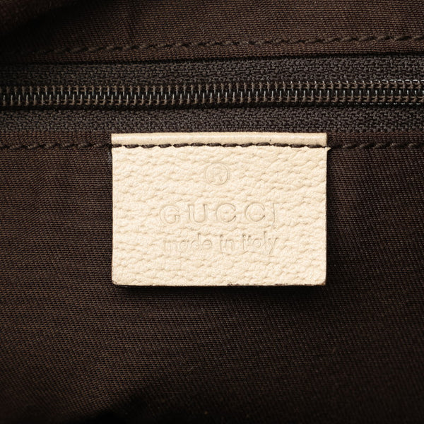 グッチ GGキャンバス アビー トートバッグ ショルダーバッグ 130736 ベージュ キャンバス レザー レディース GUCCI 【中古】