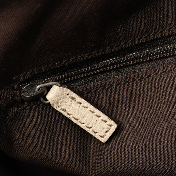 グッチ GGキャンバス アビー トートバッグ ショルダーバッグ 130736 ベージュ キャンバス レザー レディース GUCCI 【中古】