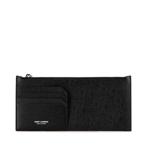 サンローラン カードケース コインケース 617600 ブラック レザー メンズ SAINT LAURENT 【中古】