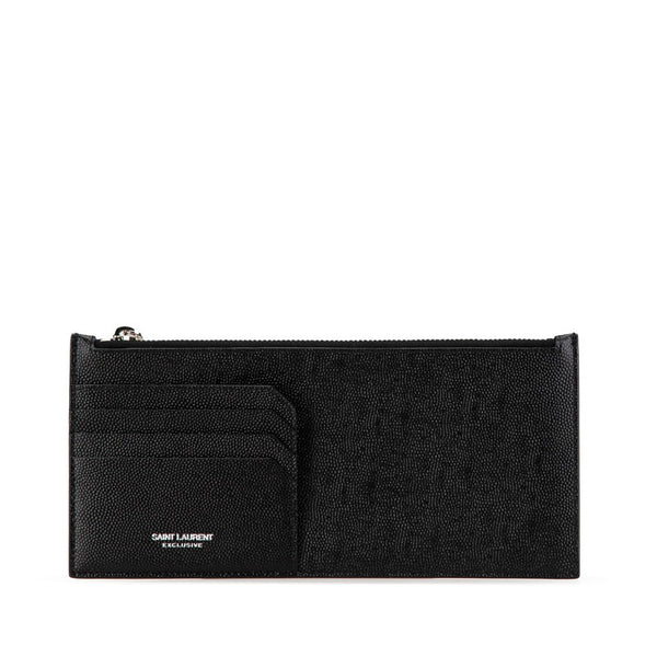 サンローラン カードケース コインケース 617600 ブラック レザー メンズ SAINT LAURENT 【中古】