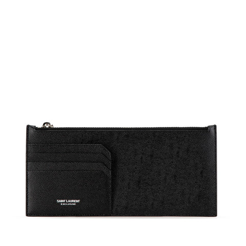 サンローラン カードケース コインケース 617600 ブラック レザー メンズ SAINT LAURENT 【中古】