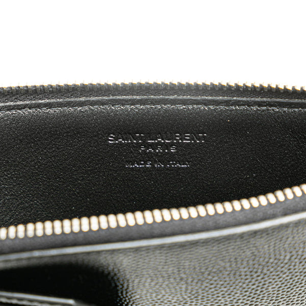 サンローラン カードケース コインケース 617600 ブラック レザー メンズ SAINT LAURENT 【中古】