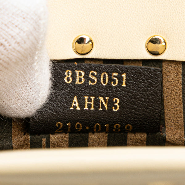 フェンディ サンシャイン ショッパー スモール ハンドバッグ ショルダーバッグ 2WAY 8BS051 ベージュ カーフレザー レディース FENDI 【中古】