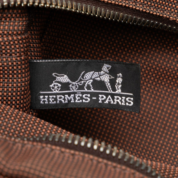 エルメス エールライントートPM ハンドバッグ トートバッグ ブラウン キャンバス レディース HERMES 【中古】