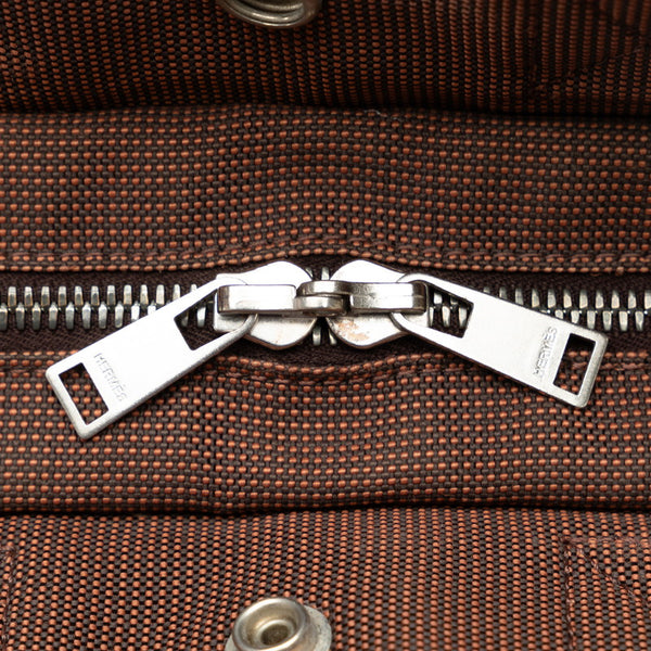 エルメス エールライントートPM ハンドバッグ トートバッグ ブラウン キャンバス レディース HERMES 【中古】