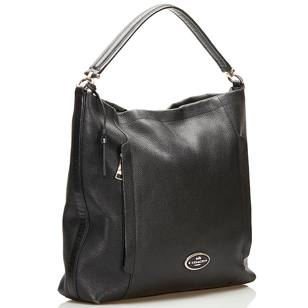 コーチ ハンドバッグ ショルダーバッグ 2WAY ブラック レザー レディース COACH 【中古】