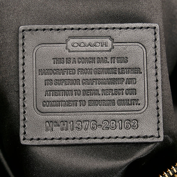 コーチ ミニ ボロー ハンドバッグ ショルダーバッグ 2WAY 28163 ブラック レザー レディース COACH 【中古】