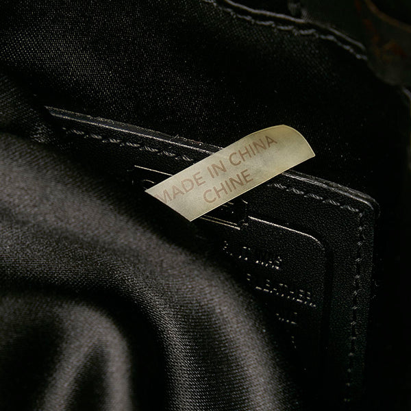 コーチ ミニ ボロー ハンドバッグ ショルダーバッグ 2WAY 28163 ブラック レザー レディース COACH 【中古】