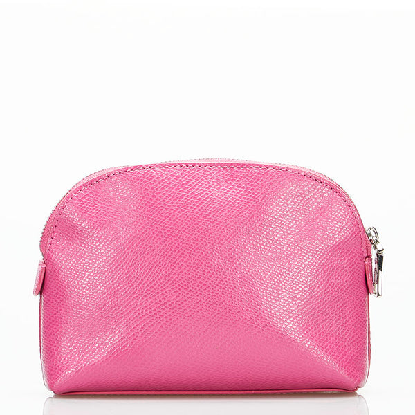 コーチ コスメポーチ F52630 ピンク レザー レディース COACH 【中古】
