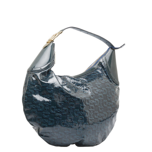 グッチ ホースビット ハンドバッグ ワンショルダーバッグ 145764 グリーン パテントレザー レディース GUCCI 【中古】