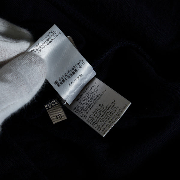 ボッテガヴェネタ ニット カーディガン サイズ:48 ネイビー コットン レディース BOTTEGAVENETA 【中古】