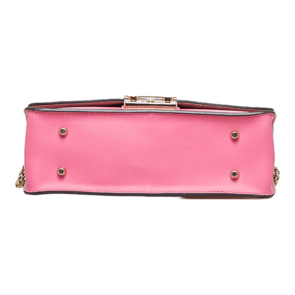 フルラ チェーンショルダーバッグ ピンク レザー レディース Furla 【中古】