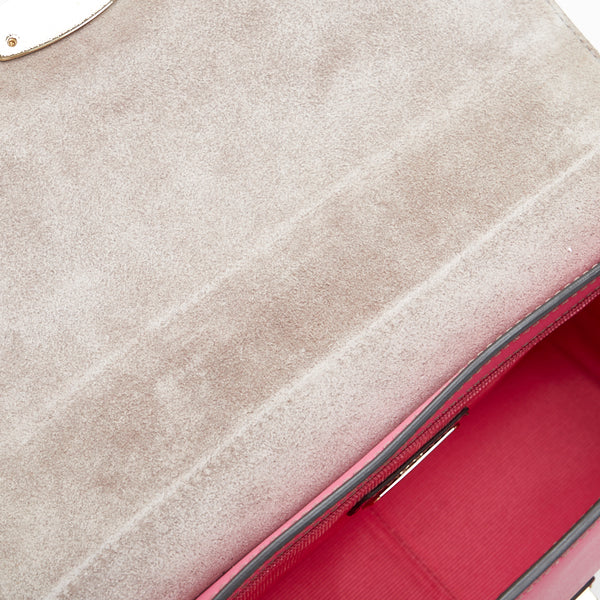 フルラ チェーンショルダーバッグ ピンク レザー レディース Furla 【中古】